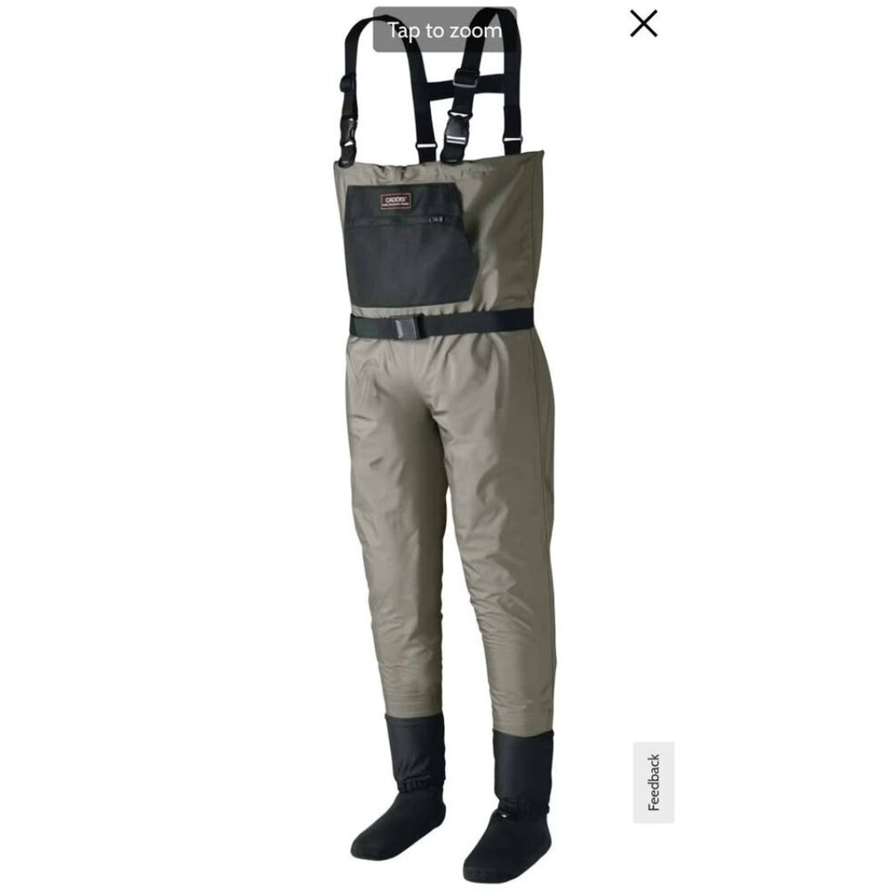 Caddis Breathable Stockingfoot Fishing Chest Waders for Men sz LSS